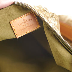 Louis Vuitton Khaki Denim Shoulder Bag