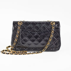 Chanel Vintage Small Classic Flap Lambskin Black - Series 2
