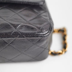 Chanel Vintage Small Classic Flap Lambskin Black - Series 2