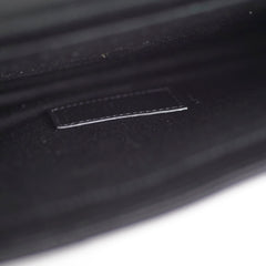 Saint Laurent Grained Leather Black Clutch Wristlet