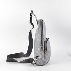 Louis Vuitton Grey Sling Bag Damier Ebene