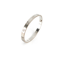 Cartier Love White Gold with 4 Diamonds Size 18