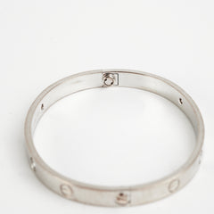Cartier Love White Gold with 4 Diamonds Size 18