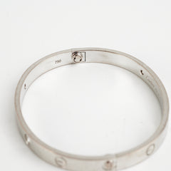 Cartier Love White Gold with 4 Diamonds Size 18
