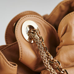 Dior Cannage Le Trente Leather Shoulder Bag Beige