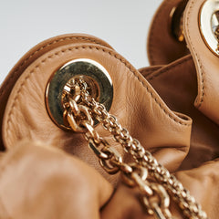 Dior Cannage Le Trente Leather Shoulder Bag Beige