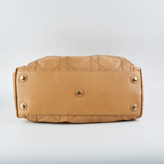 Dior Cannage Le Trente Leather Shoulder Bag Beige