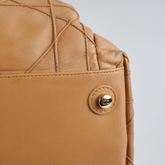 Dior Cannage Le Trente Leather Shoulder Bag Beige