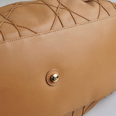 Dior Cannage Le Trente Leather Shoulder Bag Beige