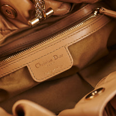Dior Cannage Le Trente Leather Shoulder Bag Beige