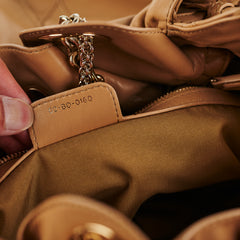 Dior Cannage Le Trente Leather Shoulder Bag Beige