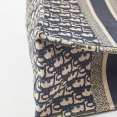 Dior Medium Book Tote Oblique Navy