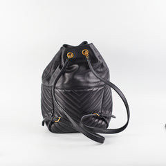 Saint Laurent Joe Quilted Backpack Black