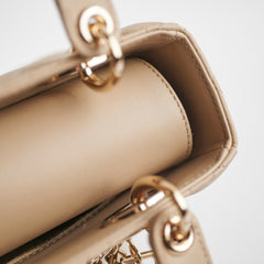 Christian Dior Small Lady Dior Beige