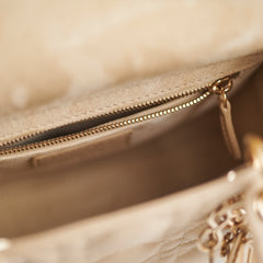 Christian Dior Small Lady Dior Beige