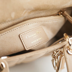 Christian Dior Small Lady Dior Beige