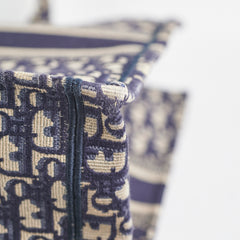 Christian Dior Oblique Book Tote Navy (GW Initials)