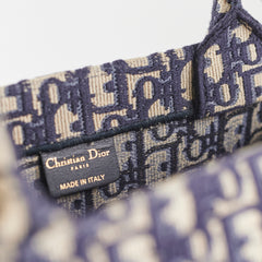 Christian Dior Oblique Book Tote Navy (GW Initials)