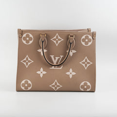 Louis Vuitton On The Go MM Empriente Beige