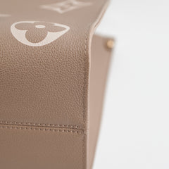 Louis Vuitton On The Go MM Empriente Beige