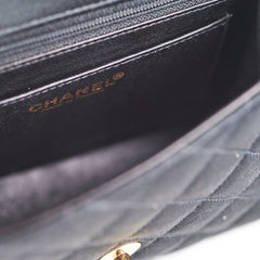 Chanel Mini Square Flap Satin Black- Series 7
