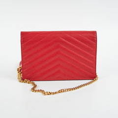 Saint Laurent Red Envelope Wallet On Chain