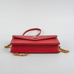 Saint Laurent Red Envelope Wallet On Chain