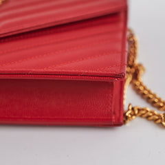 Saint Laurent Red Envelope Wallet On Chain