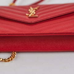 Saint Laurent Red Envelope Wallet On Chain