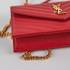Saint Laurent Red Envelope Wallet On Chain
