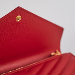 Saint Laurent Red Envelope Wallet On Chain