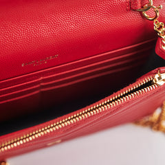 Saint Laurent Red Envelope Wallet On Chain