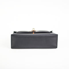 Hermes Kelly Pochette Black U Stamp 2022