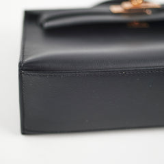 Hermes Kelly Pochette Black U Stamp 2022