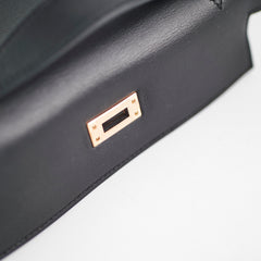 Hermes Kelly Pochette Black U Stamp 2022