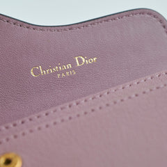 Christian Dior Saddle Bloom Card Holder Pink