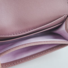 Christian Dior Saddle Bloom Card Holder Pink