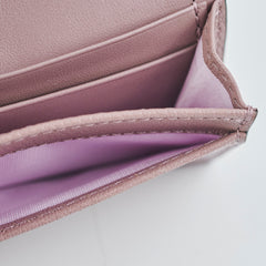 Christian Dior Saddle Bloom Card Holder Pink