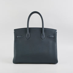 Hermes Birkin 30 GHW Vert Rousseau Togo -D Stamp