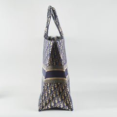Christian DIor Large Book Tote Navy