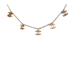 Chanel CC Logo Gold Necklace Costume Jewellery