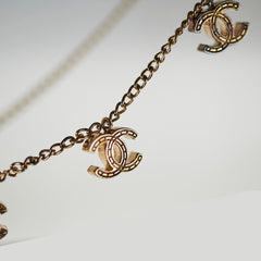 Chanel CC Logo Gold Necklace Costume Jewellery