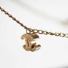 Chanel CC Logo Gold Necklace Costume Jewellery