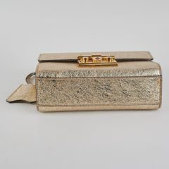 Gucci Padlock Gold Metallic Small