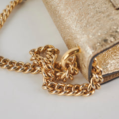 Gucci Padlock Gold Metallic Small