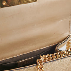 Gucci Padlock Gold Metallic Small