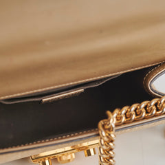 Gucci Padlock Gold Metallic Small