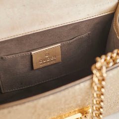 Gucci Padlock Gold Metallic Small