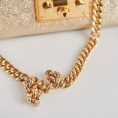 Gucci Padlock Gold Metallic Small