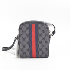 Gucci x Balenciaga Black Monogram Crossbody Bag